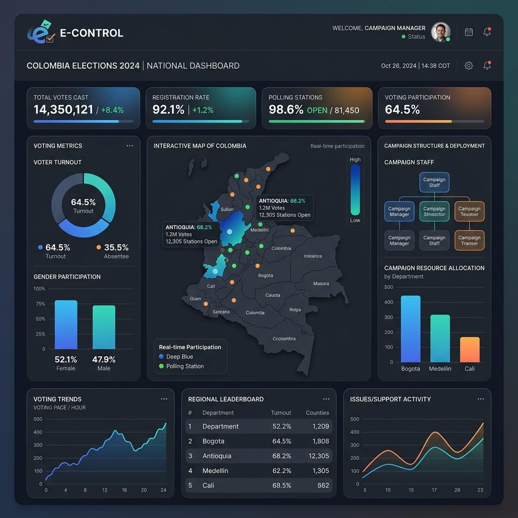 Cómo Organizar una Campaña Electoral en Colombia con Tecnología